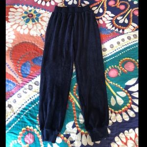Velvet Velour Capris Pants